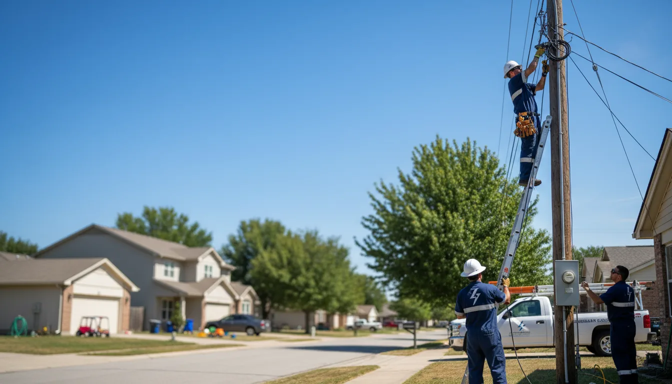 Residential electrician providing installation services in Wrens, GA
